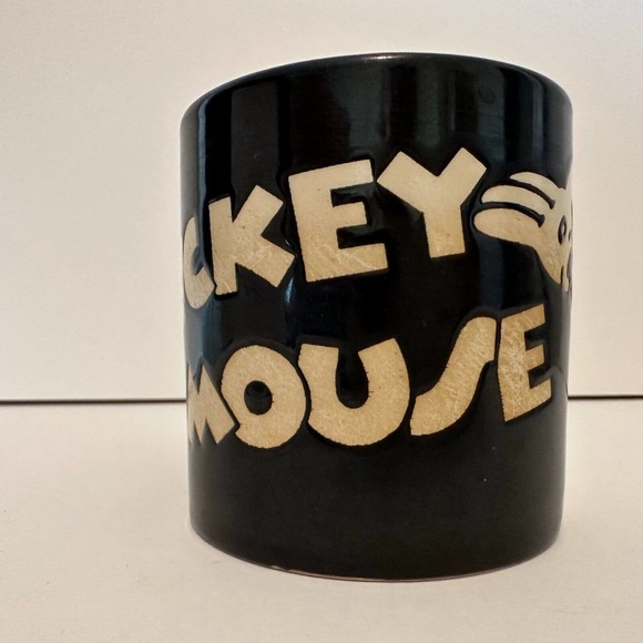 DISNEY Mickey Mouse Coffee Cup/Mug Black White Cartoon Character *VINTAGE - Picture 4 of 10